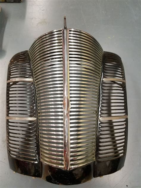 1940 ford deluxe grill sheet metal|1940 Ford fender grill.